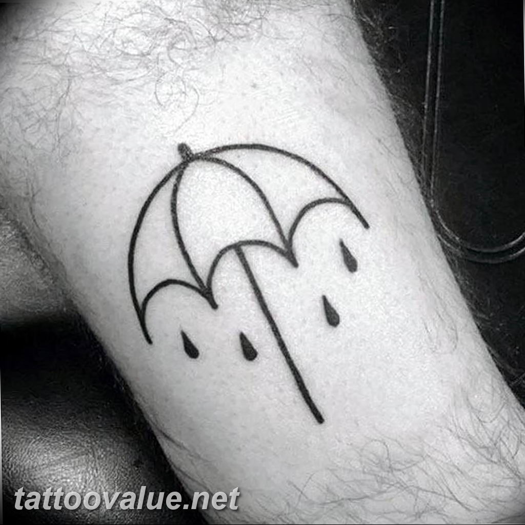 photo tattoo umbrella 06.12.2018 №016 - example of tattoo design umbrella - tattoovalue.net